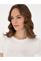 White Regular Fit Crop T-Shirt 50306945-Vr013 - 2