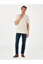 Beige Regular Fit Linen Blend Crew Neck T-Shirt 50303857-Vr011 - 4