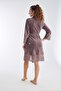 Lacy Stylish Elegant Bamboo Cotton Dressing Gown - 5