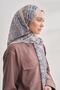 Ethnic Voile Pashmina Pattern Shawl - Cream - 6035-30