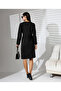 Buttoned Front and Brooch Dress - 5