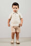 Baby Kids Boy Bottom Top Double Set Natural- Natural