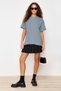 Women's Oversize Modal Fabric T-Shirt, Vibrant Color, Silky Soft, Basic T-Shirt, Loose Fit - 2
