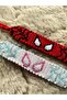Set of 2 Spiderman Patterned Handcrafted Knitted Bracelets, Gwen & Peter Patterned Couple Bracelet - 2