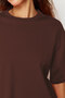 Women's Oversize Modal Fabric T-Shirt, Vibrant Color, Silky Soft, Basic T-Shirt, Loose Fit - 3