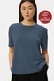 Women's Modal Fabric Vibrant Non-Fading Color Silky Soft T-Shirt Regular Basic T-Shirt (Premium Fit)
