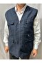 Men's Plus Size Multi-Pocket Zipper Sleeveless Vest - Outdoor Hunting Fishing Vest - 3