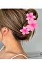 Pink Color Flower Figured Peg Buckle