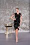 Sequin Sequined Midi Pencil Evening Dress Dress Double Breasted Collar Sleeveless Front Slit Hijab - 7