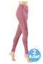Women's 2-Pack High Waist Ribbed Diving Tights