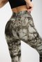 Αθλητικά κολάν χωρίς ραφές Push-up Gathering Tie-Dye Pattern - 4