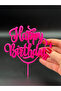 Happy Birthday Cake Topper Pink - Happy Birthday - 5