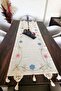 Runner Lace and Colorful Embroidery Embroidered Tassel Detailed Authentic Buldan Handwork Linen - 2