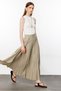 Mink Pleated Detailed Skirt - 4