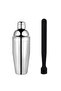 Mojito Mallet Black 20.7 cm and Shaker 350 ml Cocktail Mallet Shaker Set with Metal Strainer 2 Pcs