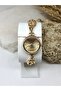 Round Design Pink Stone Gold Women's Wristwatch - 7