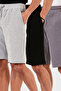 Cotton Regular Fit Normal Waist Pocket 3 Pack Shorts Men's Shorts 5908042S3