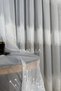 Lavinia ttm Floor Heavy brocaded soft draped tulle curtain does not require ironing (Flat Seam without pleats) - 2