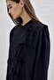 Lisse Bow Tie Detailed Black Trousers Suit - 2