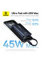 PicoGo Digital Göstergeli Süper Hızlı 10000mAh 45W Laptop Şarj edebilen Powerbank Siyah - 3