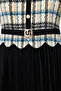 Skirt Pleated Patterned Dress Black - 5