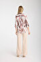 Mink Striped Satin Jacquard Women's Shirt - 5