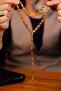 سلسلة نحت أصلية من Master Mücahit Şener قطع كبسولة Kuka Tasbih - 3
