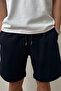 Men's Comfort Fit Navy Blue Shorts & Bermuda - 3