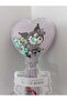 Girl's Chrome Comb Silicone Tip Does Not Hurt Hair Brush Kuromi Glitter Stylish Design - 6