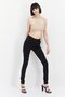 Women Regular Fit Washed Denim Jean, Black - 4