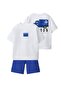 Boy's Londonn Shorts Top and Bottom Set Navy Blue - 4