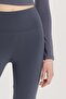 Women's Slim Fit Slim Fit Wide Leg Anthracite Trousers - 2