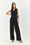 Women's Black High Waist Pants and Vest Top-Down Set 9257 60281047 - 3