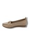 Oxygen 3008-25 Leather Bow Buckle Anatomical Women's Ballerinas - 3