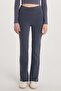 Women's Slim Fit Slim Fit Wide Leg Anthracite Trousers