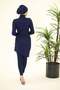 Scarlett Double Navy Blue Swimsuit Set - 3