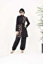 Elena 363 Model Hijab Parachute Fabric Ring Patterned Swimsuit Set