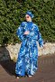 Akua bloom model lace-up design hijab pareo - 3