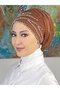 شال عظمي مزخرف بالخرز مفصل بالخرز - 3