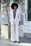 Women's Silky Textured Modal High Waist Side Pockets Elastic Back Wide Leg Loose Palazzo Pants-Powder - 3