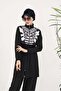 Sabrina Leaf Patterned Design Hijab Parachute Fabric Double Swimsuit Set 364 - 3