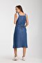 Işşil 4560-Lyocell Strap Maternity Gardener Midi Dress - 7