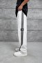 Men's Sweatpants Ynzay-3 Written on the Bottom White Oversize Baggy Loose Fit 3 Yarns Without Ruffles