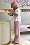 Pink Striped Women's Jean Trousers Mg2463 - 5