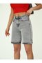 Pipe Leg Denim Shorts - 2