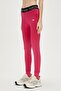 Supple Fuchsia Pink Logo Printed Long Women's Tights - 2