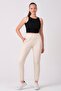 Powder Cotton Women's Sweatpants with Elastic Waist
