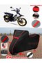Altai Tank S50 Tarpaulin Black Motorcycle Tarpaulin Engine Cover Tent (Red Stitched)