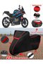Bmw S 1000 Xr Tarpaulin Black Topcase Rear Bag Compatible Motor Tarpaulin (Red Stitched)