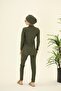Golf Green Design Hijab Swimsuit Set - 2